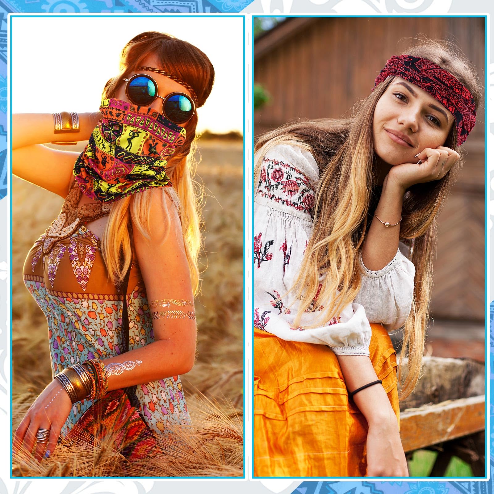 Didaey 60 polainas de cuello a granel para hombres y mujeres, pasamontañas, cubrebocas sin costuras, bandana con protección UV