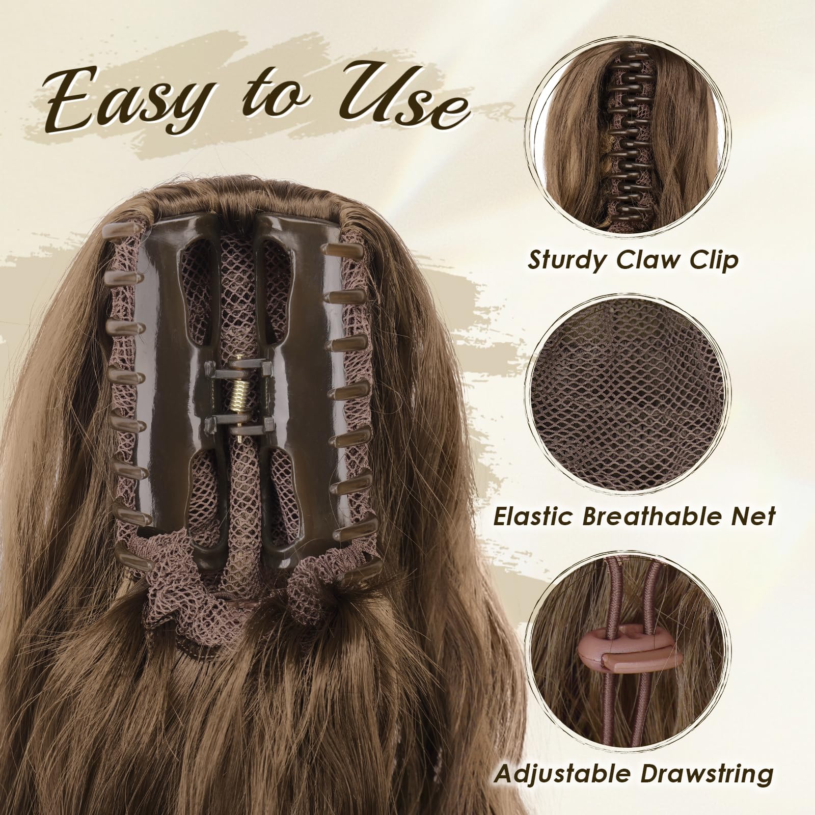 FESHFEN Ponytail Extensions - Image 3
