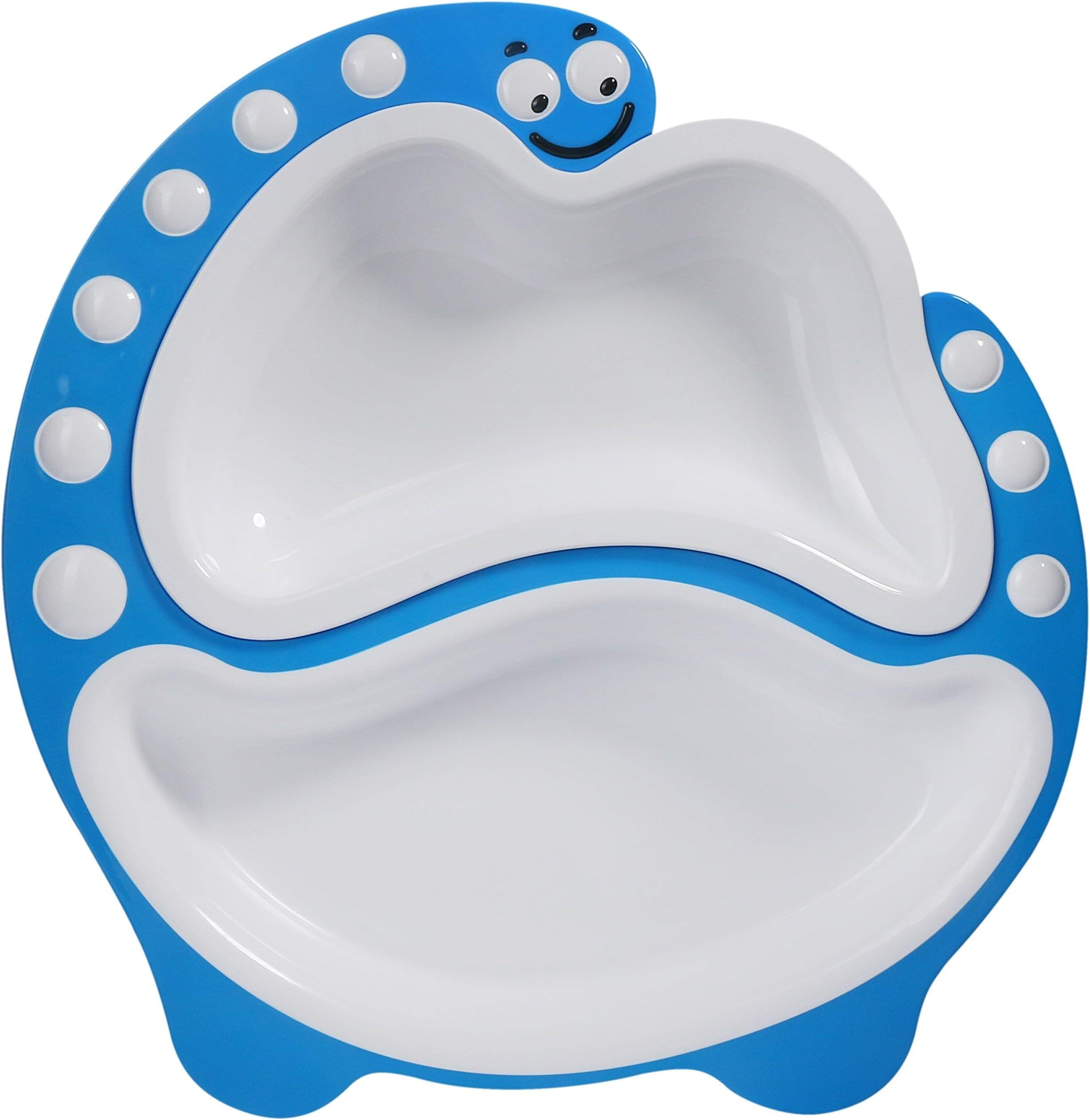 Kids,Toddlers Baby Divider Plate - Dinosaur (Blue)