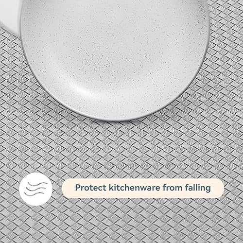 Miniatura 5 de Alfombras de cocina antideslizantes, alfombrillas de cocina acolchadas antifatiga, impermeables, cómodas para el hogar, 47 x 18 pulgadas, tapetes de
