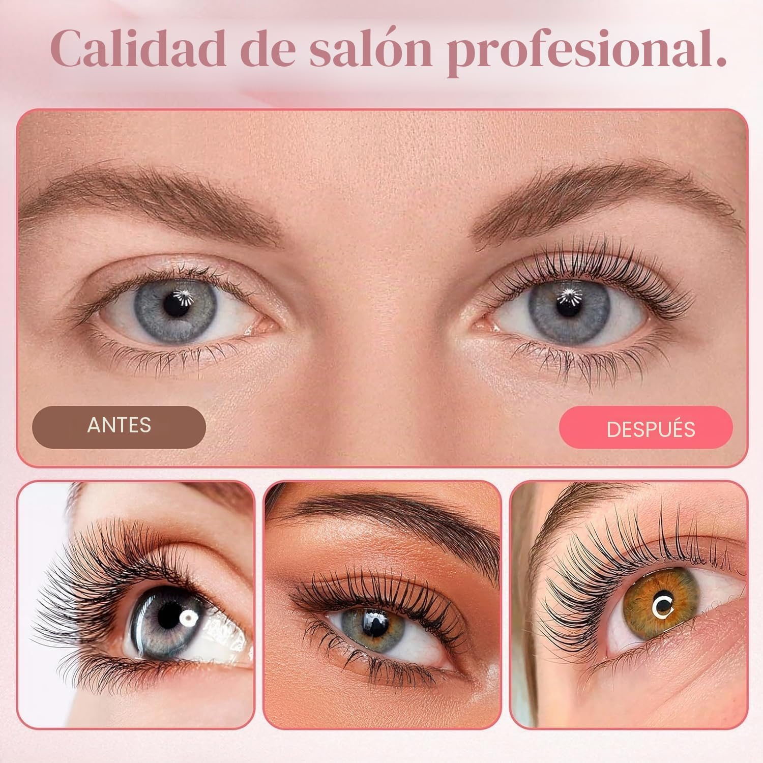 Lifting Pestañas Kit, 2026 Versión Mejorada Lash Lift Kit, Set de Permanente de Pestañas, Profesional Natural Set de Elevación de Pestañas, Apto para Salones de Belleza