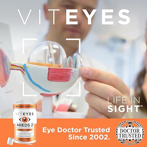 Miniatura 5 de Viteyes AREDS 2 - Polvo + multivitamínico todo en uno, protección macular, alternativa a los masticables AREDS 2, sin píldoras, luteína y