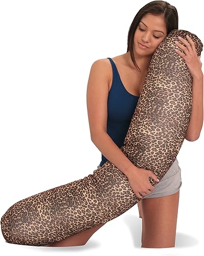 Miniatura 9 de Deluxe Comfort Almohada corporal de microbead 47 x 7 pulgadas  Mooshi Squishy Soft  Almohada de embarazo prenatal  Cama lateral de cuerpo completo