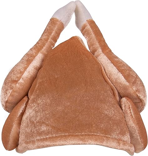 Miniatura 5 de Sombrero de felpa relleno diseño de pavo rostizado de Día de acción de gracias, por Kangaroo
