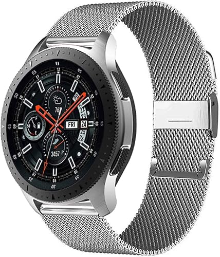Miniatura 6 de Correa para Huawei Watch GT2 Pro  Fit de 200.866in para reloj 3 de 451.614in de acero inoxidable Milanese Belt Active 2 de 461.654in (color negro,