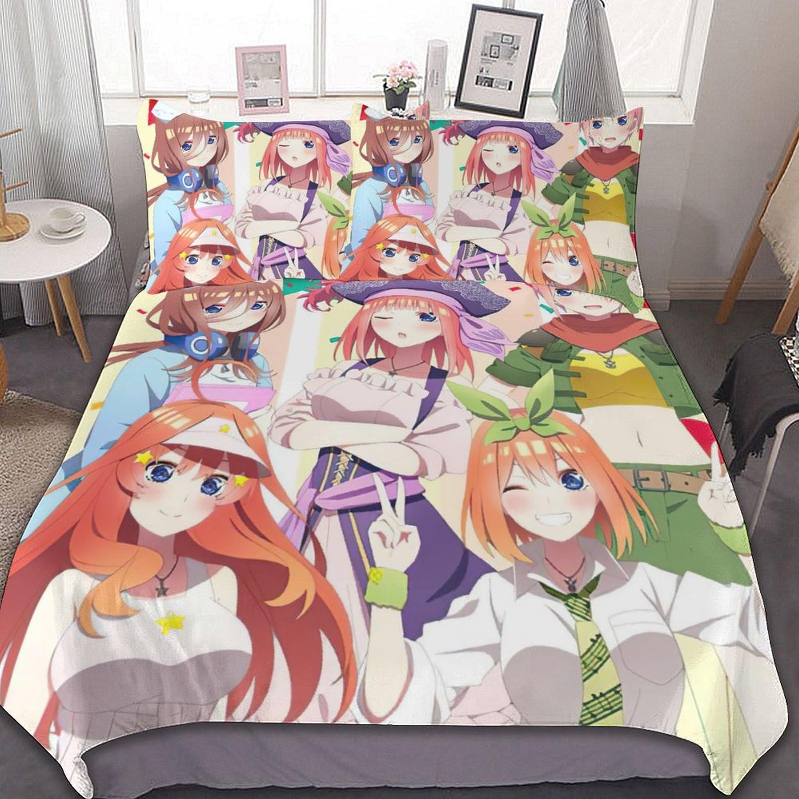 Amazon｜五等分の花嫁 寝具3点セット 布団カバー シングル 寝具カバー