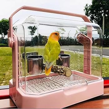 アクリル製キャリーケース L　大型インコ、オウム　バードモア Amazon | アクリルインコ キャリー 鳥 ケージ カバー付き その他