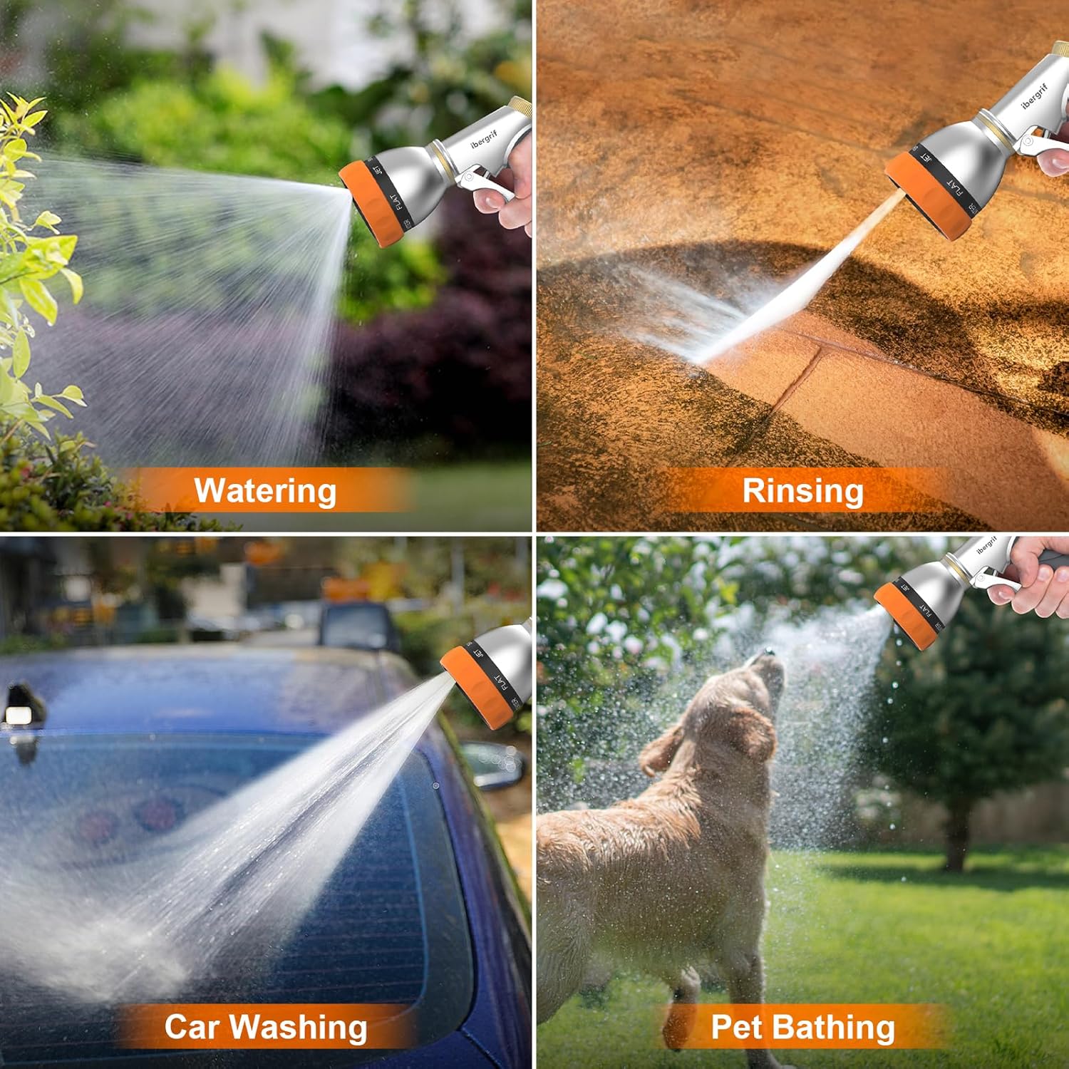 Ibergrif Hose Pipe Spray Gun, High Pressure Hose... 18 Ibergrif Hose Pipe Spray Gun, High Pressure Hose...