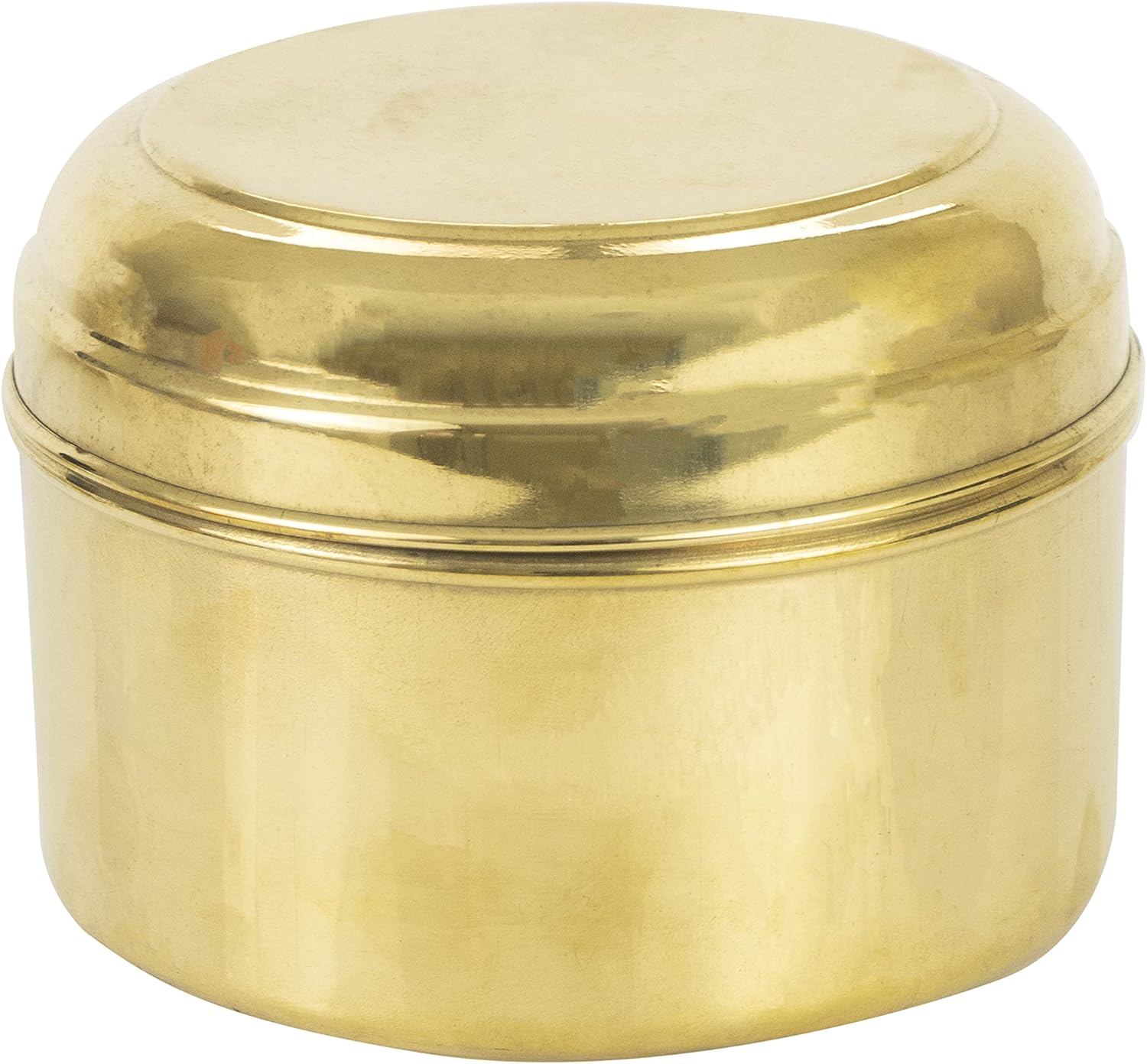 Putrika Tradition Handicrafted Pure Brass Container Box | Prasadham Box Mandir | Tiffen Box | Lunch Box | Roli |Dry Fruit Box |Gift Box | Diwali Gift Box Best for Return Gift (Big)