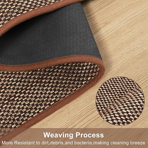 Miniatura 5 de KIMODE Alfombras de cocina de 20 x 70 pulgadas, antideslizantes, lavables, para suelo de cocina, tapetes de cocina grises absorbentes para piso,