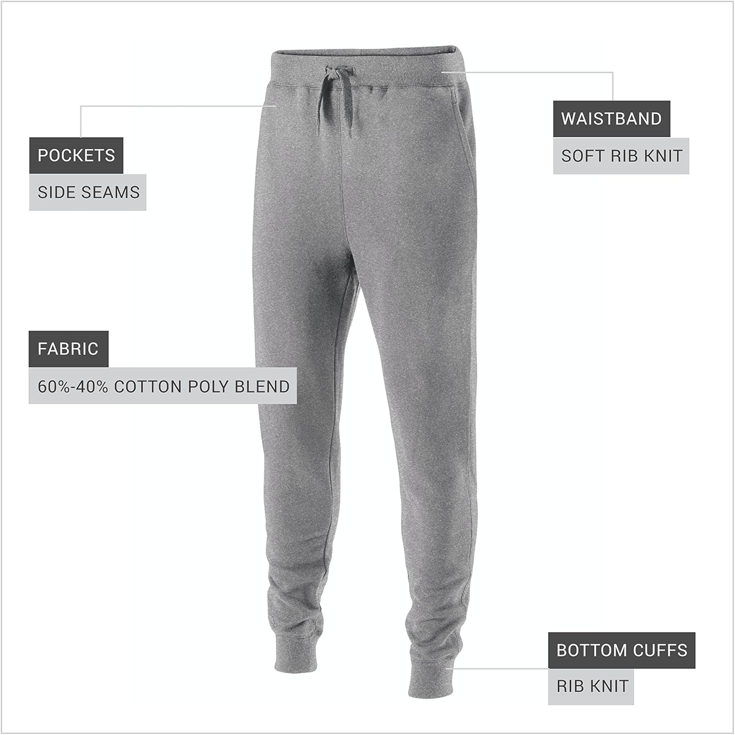Holloway Mens Atletic Fleece Sweatpants - Image 3