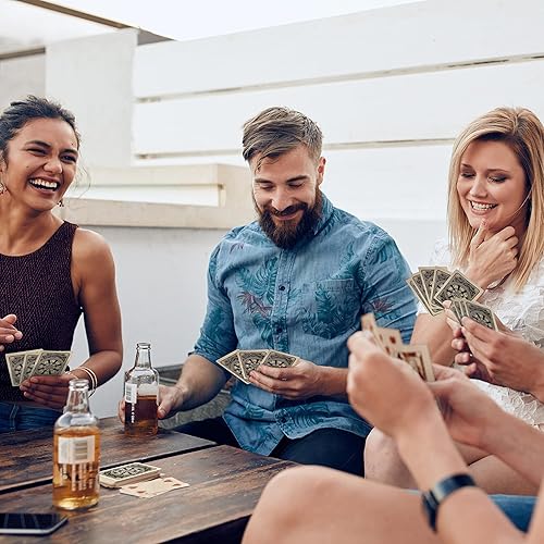 Miniatura 5 de Beers & Bluffs Craft Beer - Naipes con temática de cerveza, recubierto de plástico, índice estándar, tamaño de póquer