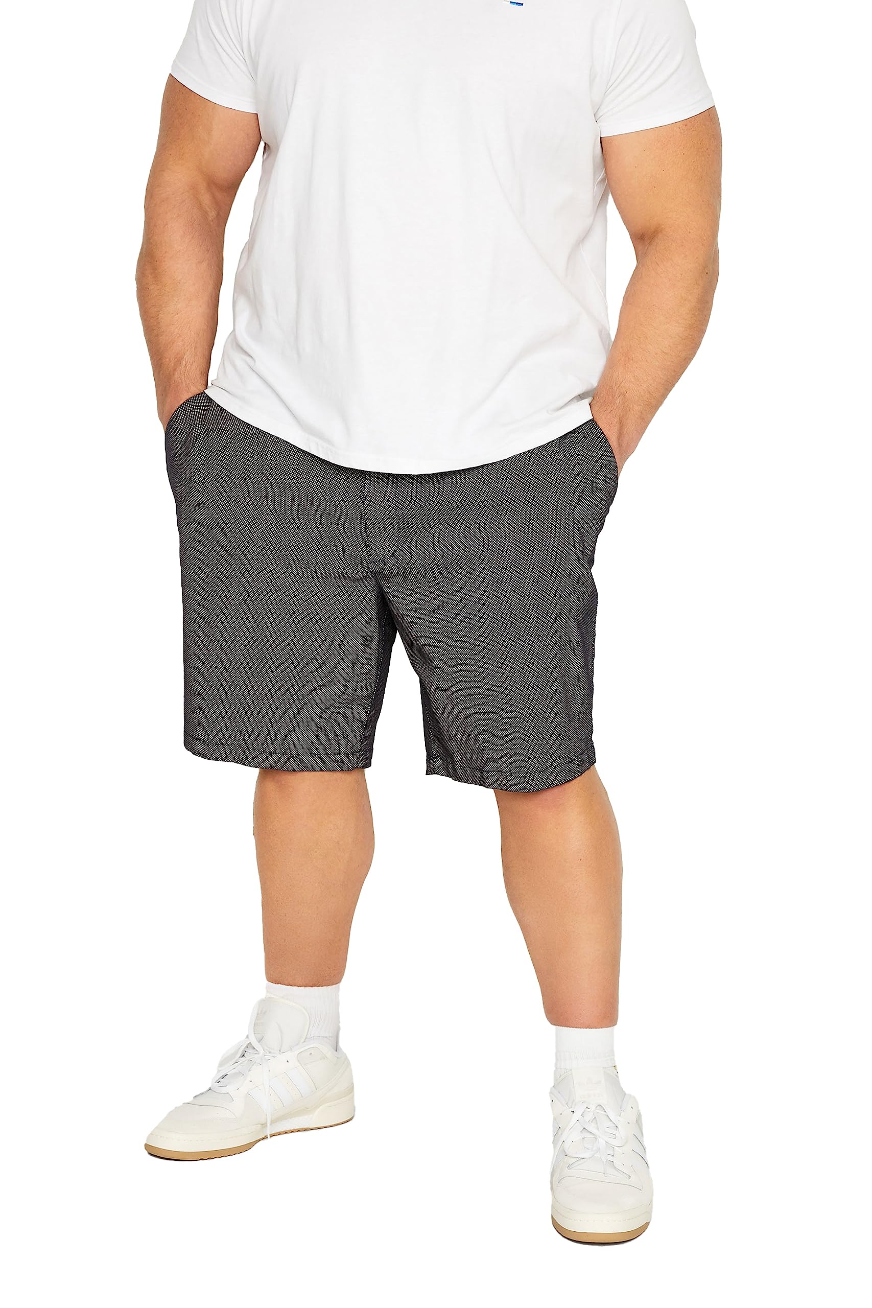 BadRhino Big & Tall Navy Chino Shorts - Men's - Plus Size Curve