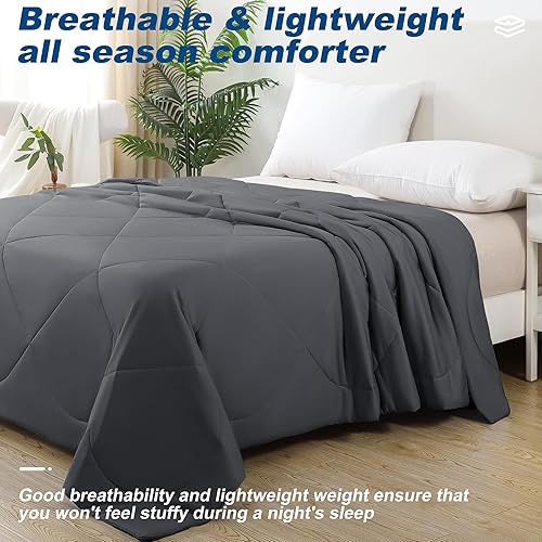 Miniatura 8 de Edredón refrescante tamaño Queen, edredón de cama acolchado de doble cara de tela de tecnología fría, manta refrescante para personas que duermen