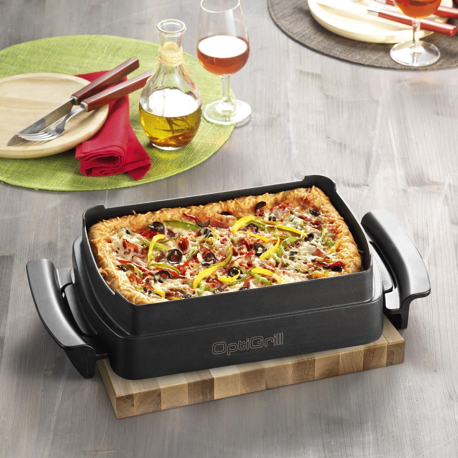 Tefal Moule à pâtisserie en aluminium noir, classique, Plat de cuisson, Rectangulaire, BAKING_PAN, 2969481031, Noir