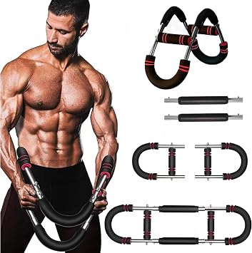 Shaker Twister Arm Trainer,Adjustable Chest Expander,Portable Power Twister Bar Muscular Strength Enhancer,Shape The Perfect Body for Men,for Beginners and Professional