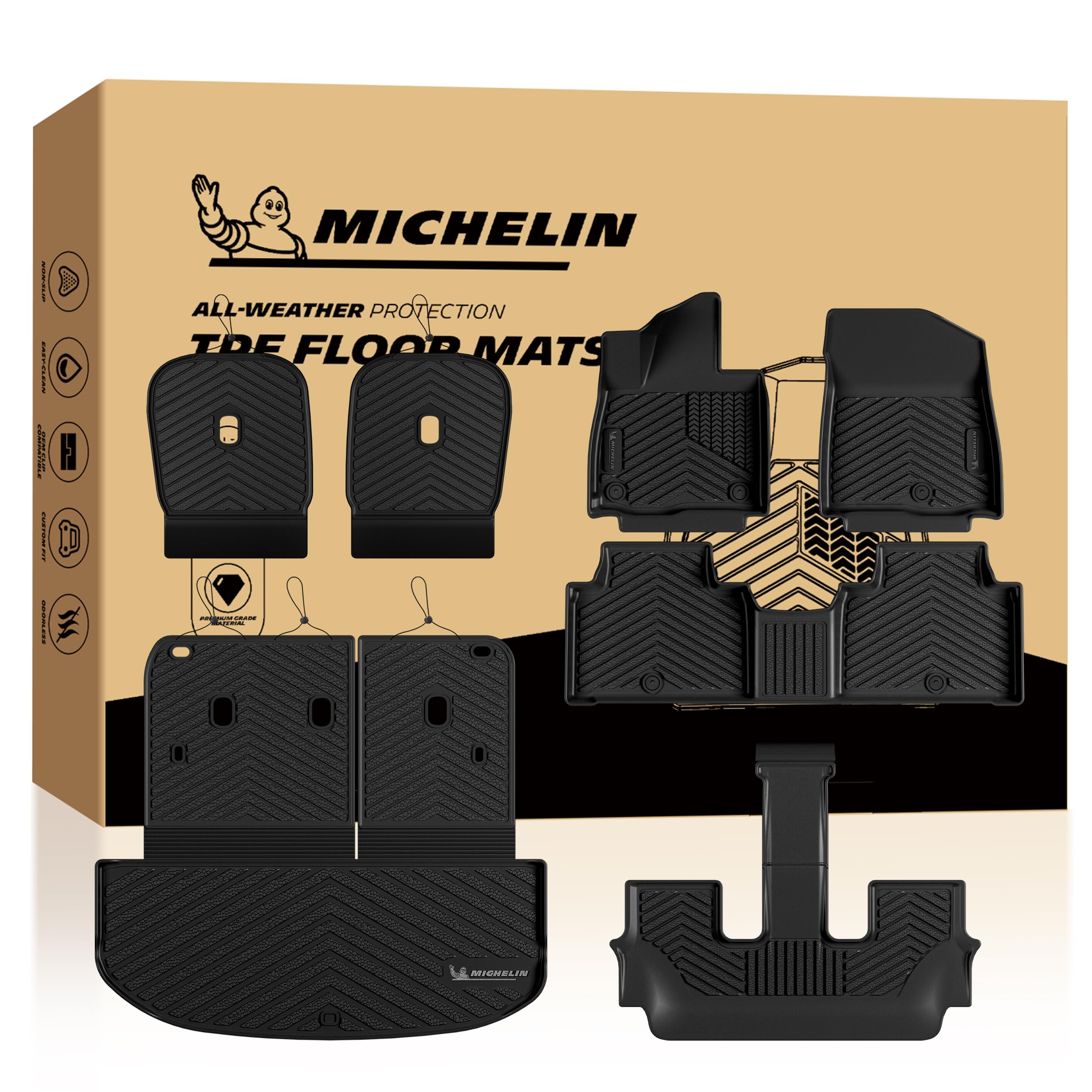 Michelin Vehicle Mats for 2027 Kia Telluride Gas 7-Seater (7 Piece)
