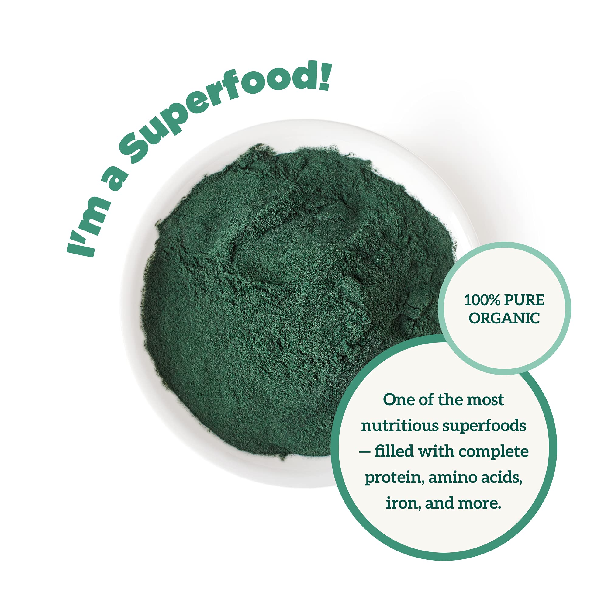 Organic Spirulina Powder (16 Ounce) Naturally Vegan,...B00LSPVJGU