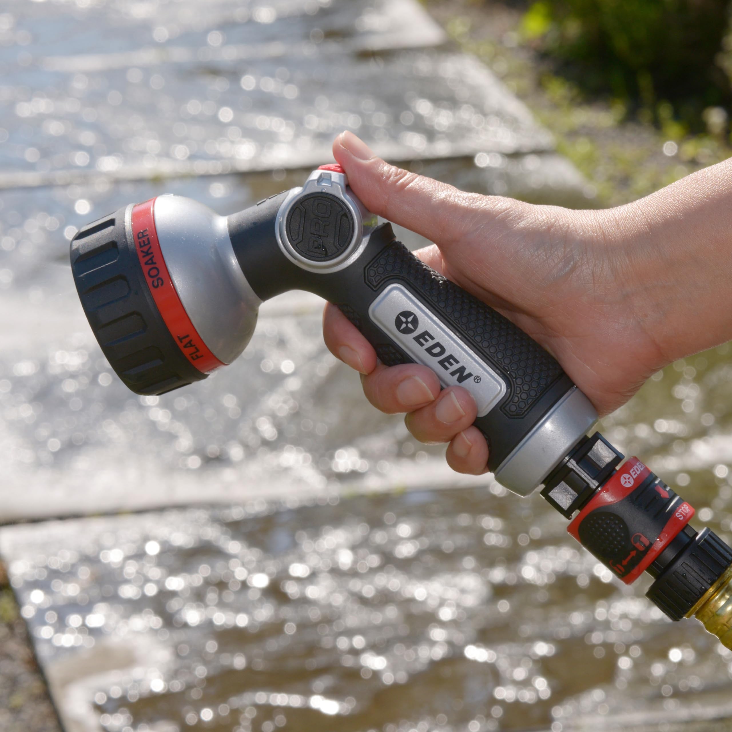 Amazon.com : Eden 94814 Metal Thumb Control Heavy Duty Garden Hose