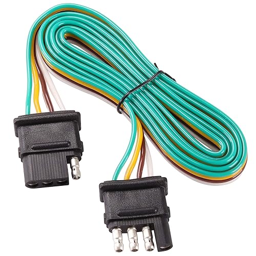 Extensión de cable de remolque de 60 pulgadas y 4 pines para remolque, extensor de arnés de cableado para barra de luz LED para portón trasero, disponible en Yaxa Venezuela