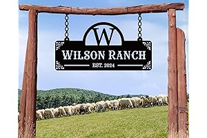 Personalized Farmhouse Wall Decor: Custom Metal Family Name Sign