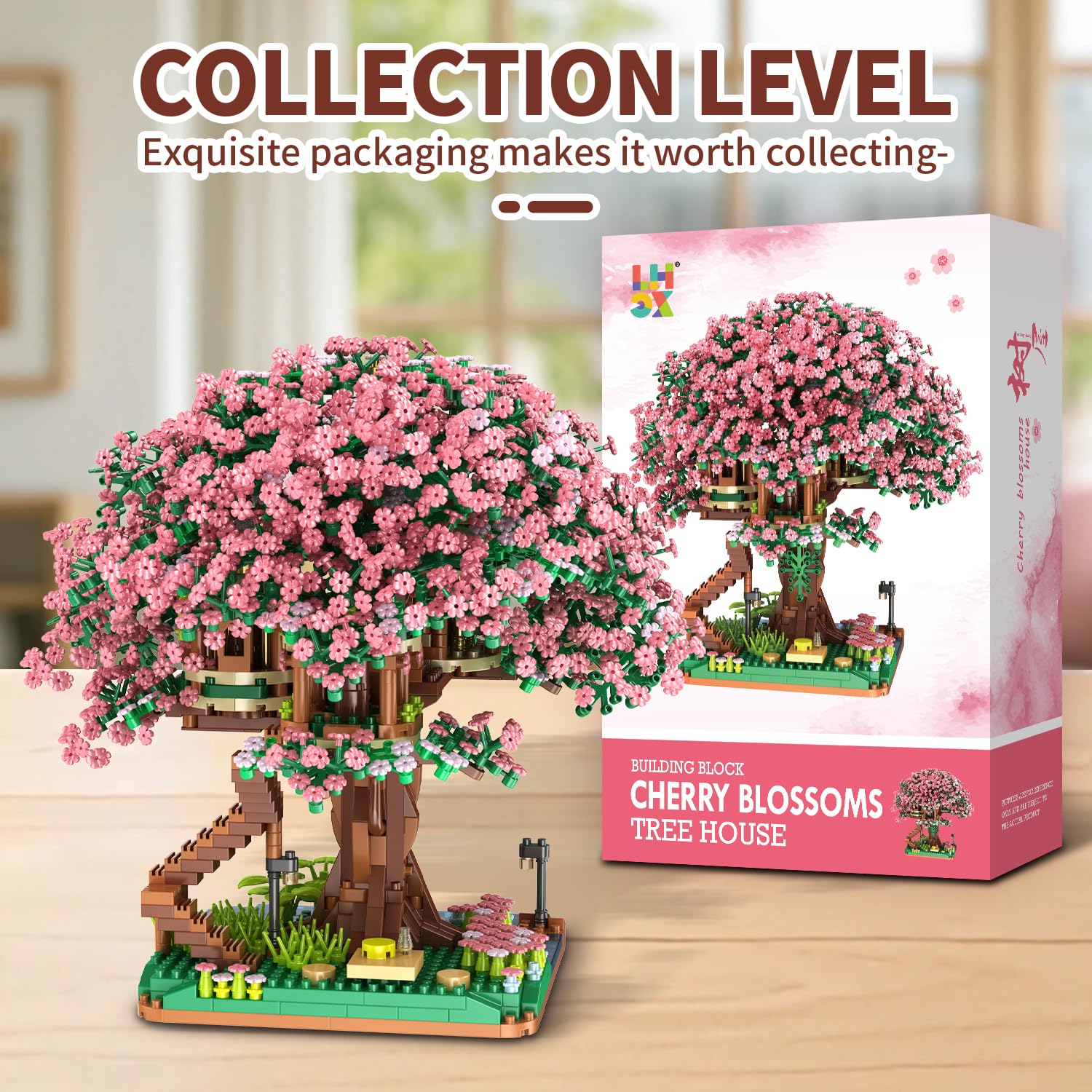 Amazon.com: Yushinv Cherry Bonsai Tree Building Sets, Original