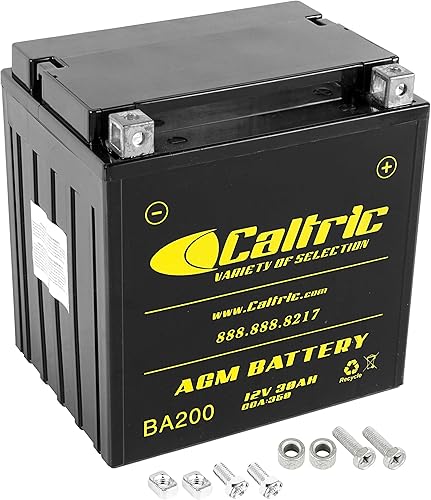 Caltric Batería AGM compatible con Polaris 4014609 12V / 30 AH/CCA 350 GYZ32HL