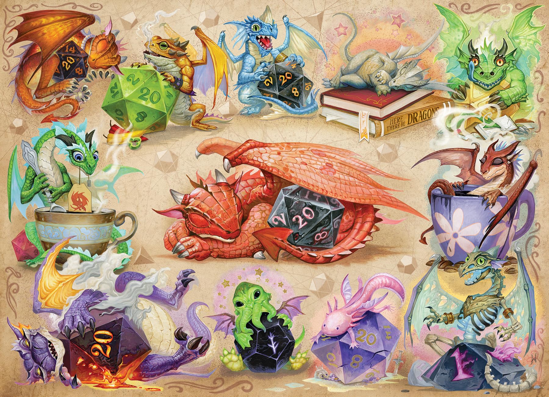 Cobble Hill D20 Dragons 500 Piece Jigsaw