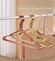 Vista 2 de Colgador de ropa de metal de 17 pulgadas, percha resistente de 0.15 pulgadas para abrigo, traje, boutique de novia, colgador de alambre delgado que