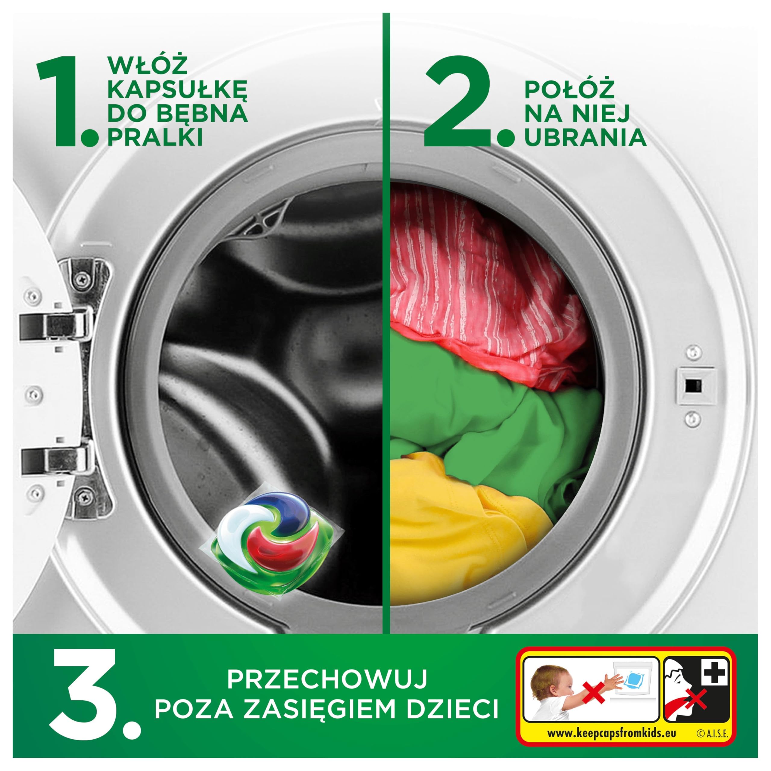 Ariel Allin1 PODS+ Kapsułki Kapsułki do prania ze środkiem piorącym w płynie, 88 prań, Dokładne pranie i moc usuwania zabrudzeń oraz nieprzyjemnych zapachów