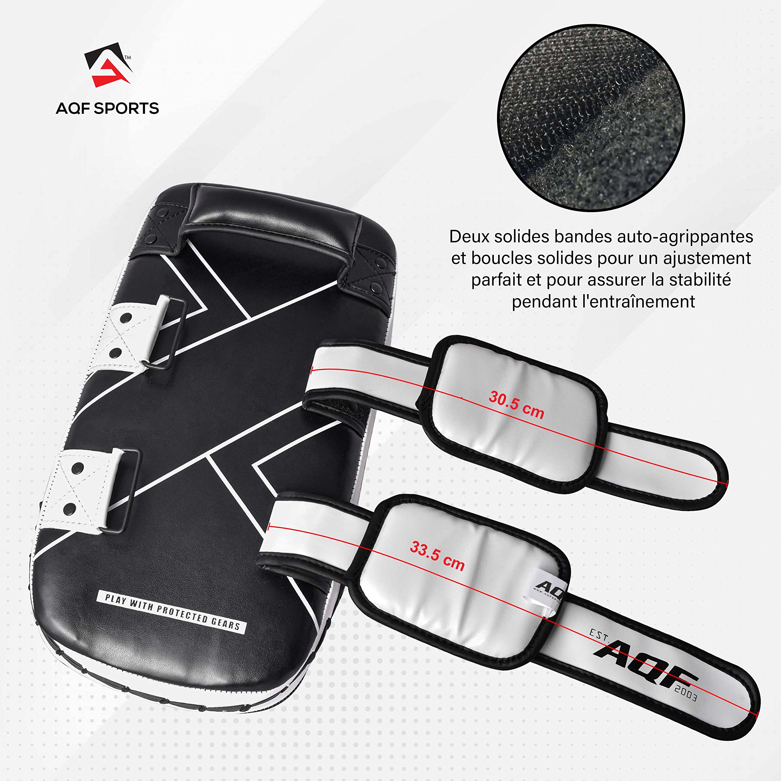 AQF Bouclier De Boxe Coussin De Bras Courbé pour Coups Thai Kick Boxing Focus Muay Gant De Protection pour Coups De Poings MMA