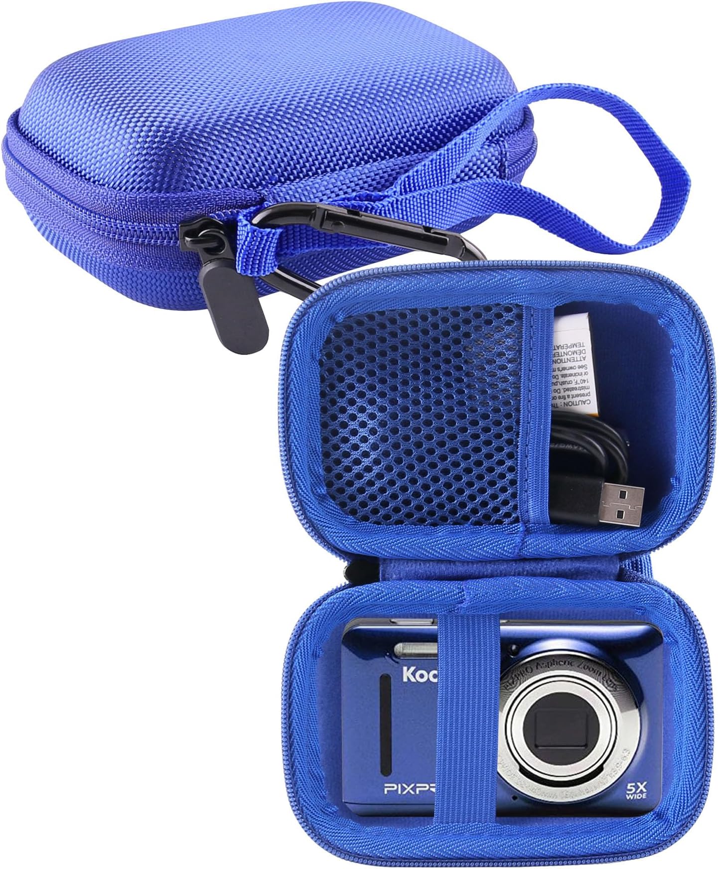 WERJIA Hard EVA Travel Case for Kodak PIXPRO Friendly Zoom FZ55/FZ45/FZ53/ FZ43 Digital Camera (blue)
