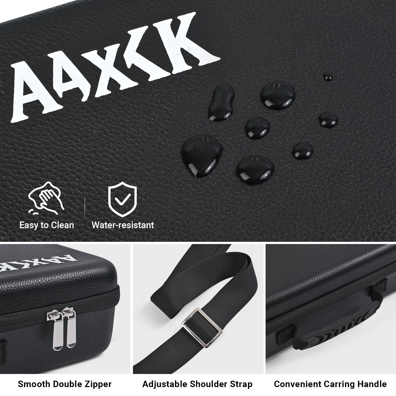 Funda de transporte para tapete de juego y mazo, para TCG/MTG Gamemat con 4 cajas de cubierta, 3 compartimentos para tapete de juego, caja de cubierta y dados, con correa de hombro ajustable