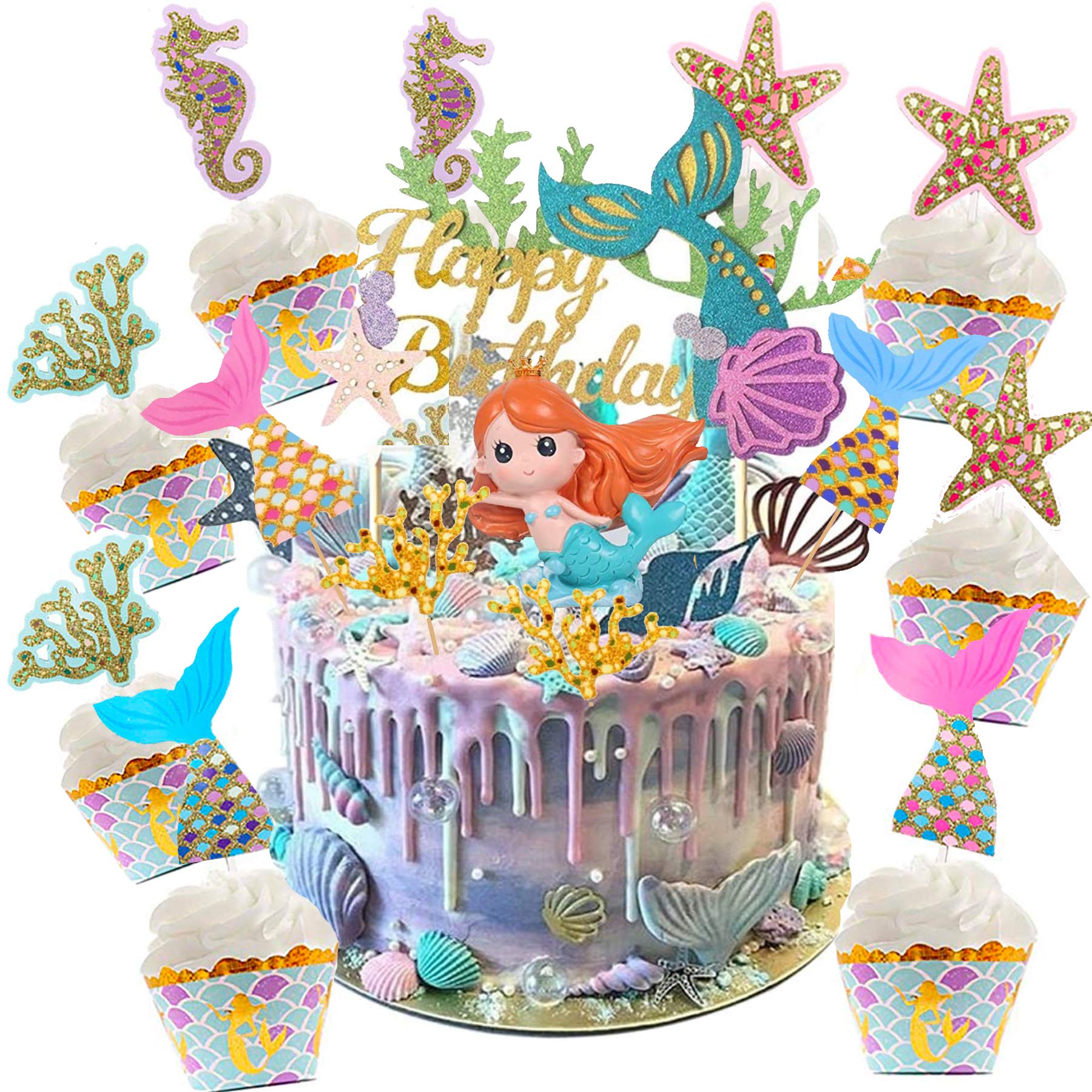 Sunshine Smile Ocean Theme Cake Decoration Mermaid Cupcake Topper Animal Toppers Picks Topper For Sea Party Birthday Cake Picks Mermaid 36 Pieces Buy Online In Bermuda At Desertcart Sunshine Smile Ocean Theme Cake Decoration Mermaid Cupcake Topper Animal Toppers Picks Topper For Sea Party Birthday Cake Picks Mermaid 36 Pieces Buy Online In Bermuda At Desertcart