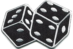 Dice Embroidered Iron On Patch for Las Vegas