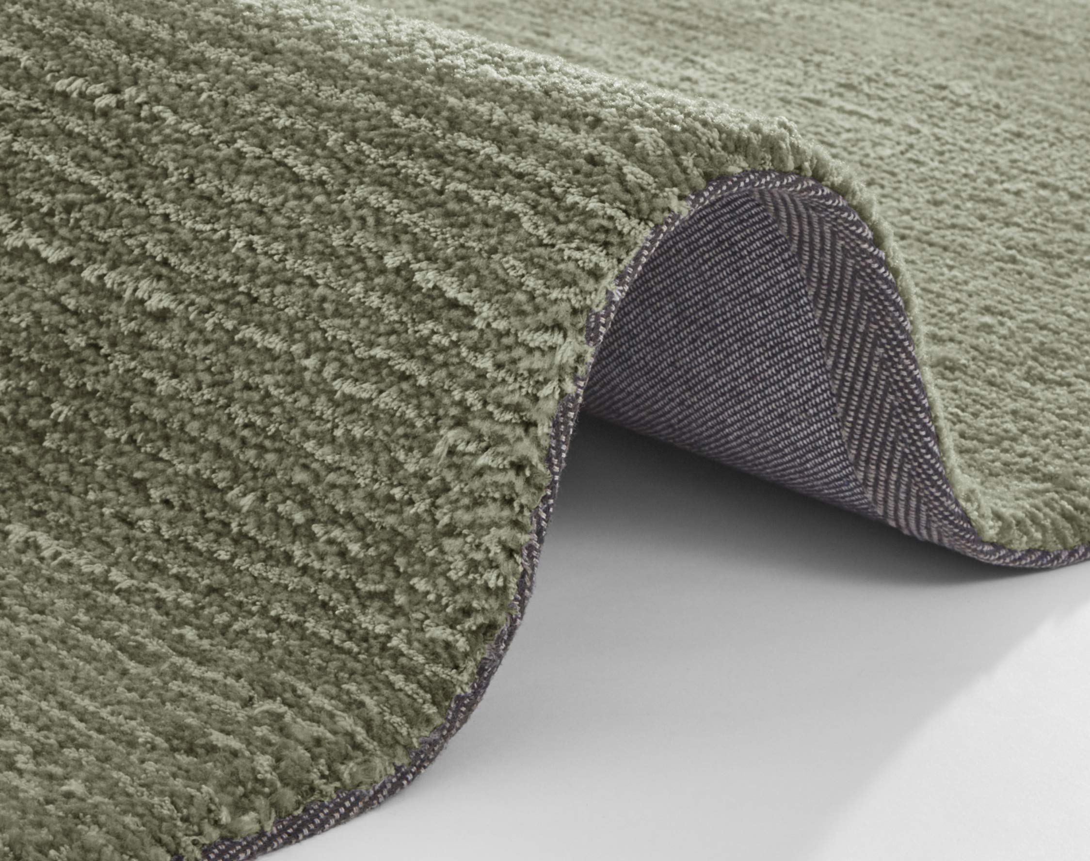 Mint Rugs Tapis à Poils Courts Ultra Doux, Vert Mousse, 120 x 170 cm