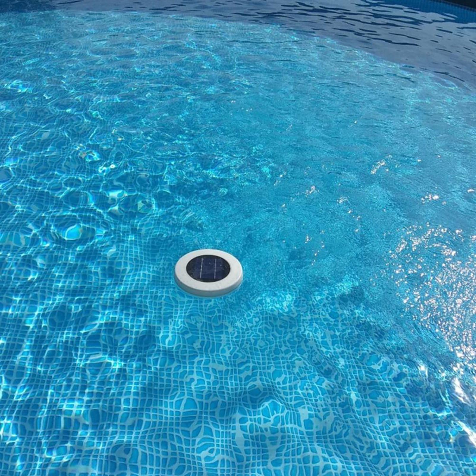 Ioniseur solaire de piscine - Nettoyeur flottant pour piscines jusqu'à 22 000 gallons - Ions de cuivre - Nettoyeur d'eau de sécurité