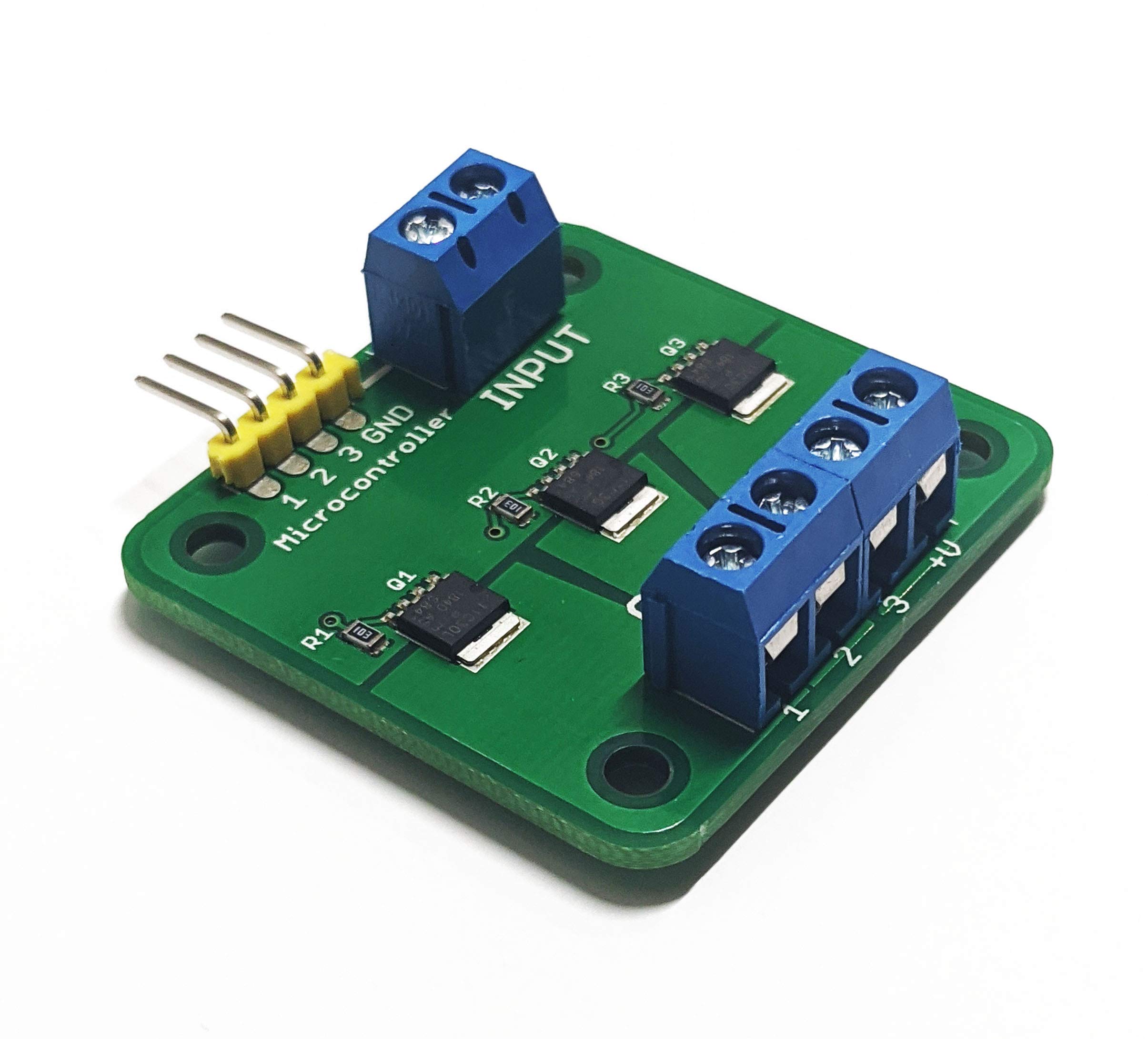 Quad/Tri MOSFET Breakout 30V 15A Low Resistance, High Power, PWM Support, Quality Controlled Switching (Tri)