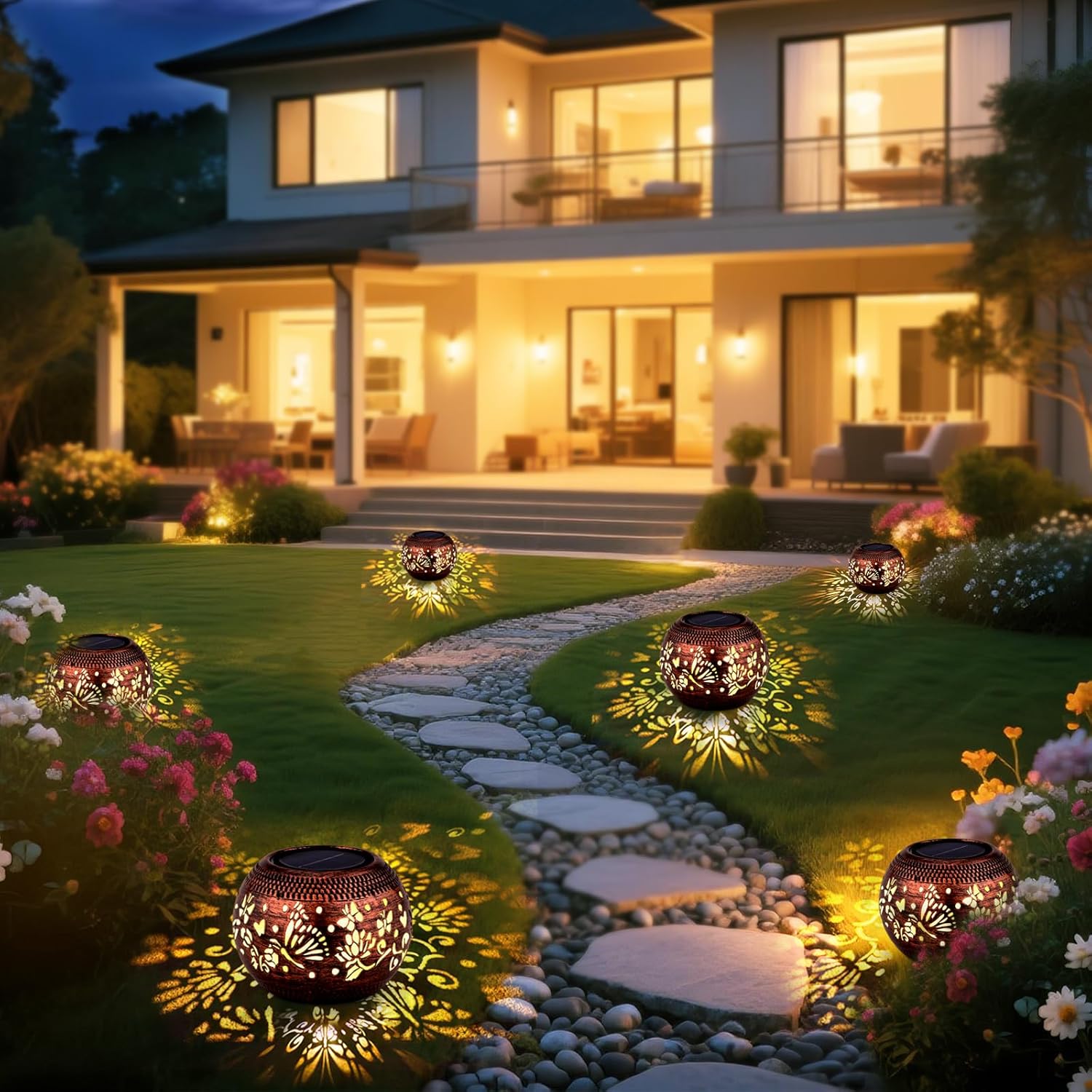 Butterfly Outdoor Solar Lantern