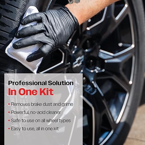 Vista 6 de Malco Limpiador completo de ruedas y neumáticos, fórmula de acción rápida, no ácida/elimina el polvo, la grasa, el aceite y la suciedad de toda