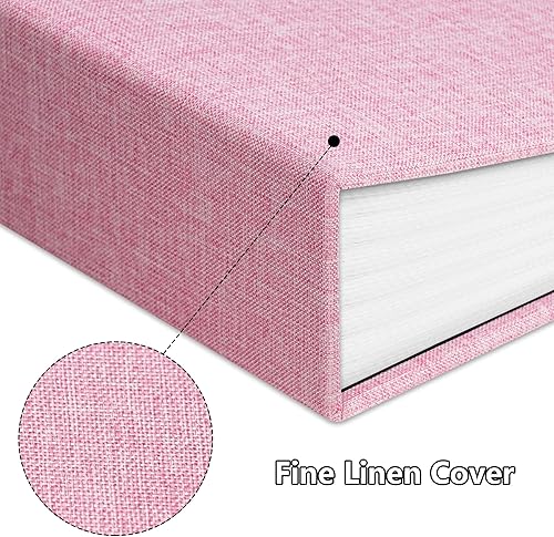 Miniatura 6 de Álbum de fotos de 4 x 6 pulgadas, 100 bolsillos, álbumes de fotos con cubierta de lino, álbumes de fotos para familia, boda, bebé, libro de fotos