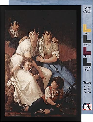 Retrato familiar de Francesco Paolo Hayez - Lienzo enmarcado para decoración de pared, lienzos de reproducción de pinturas de obras de arte finas,