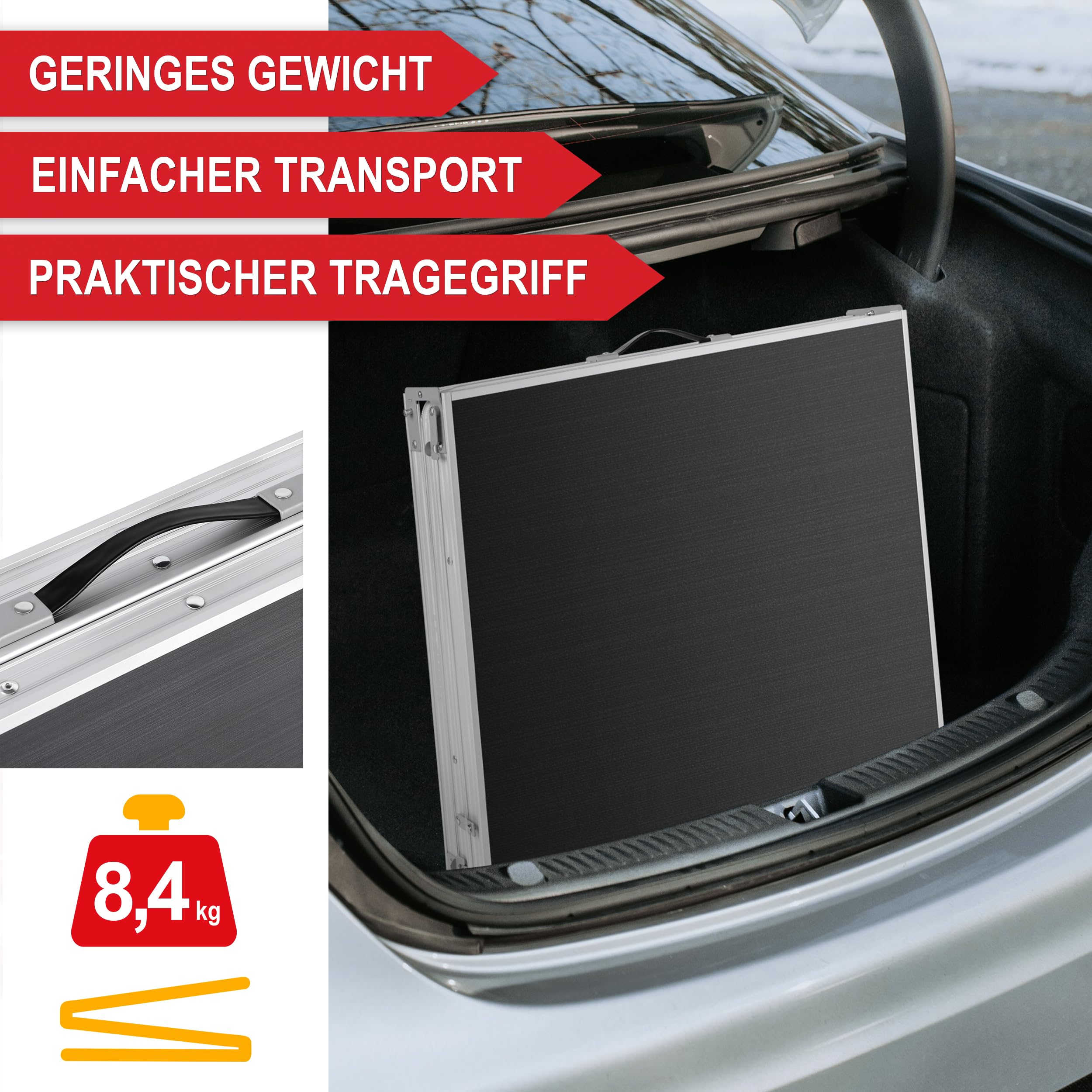 Onbest Klapptisch 3-teilig – Gartentisch klappbar für 6 Personen