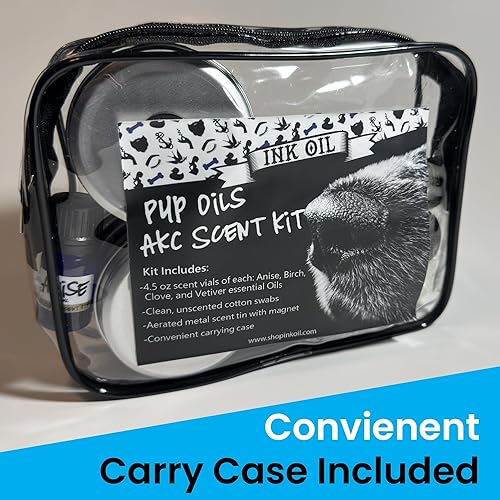 Miniatura 3 de Ink Oil - Kit de iniciación de trabajo de aroma AKC para cachorros I disponible en anís, abedul, clavo y vetiver sabor I kit de aroma, trabajo de