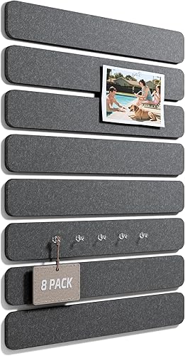 Vista 13 de Fluxynara 6 piezas de decoración de pared con flores de margaritas de fieltro, tablero de anuncios de margaritas para guardería y habitación de Rosa