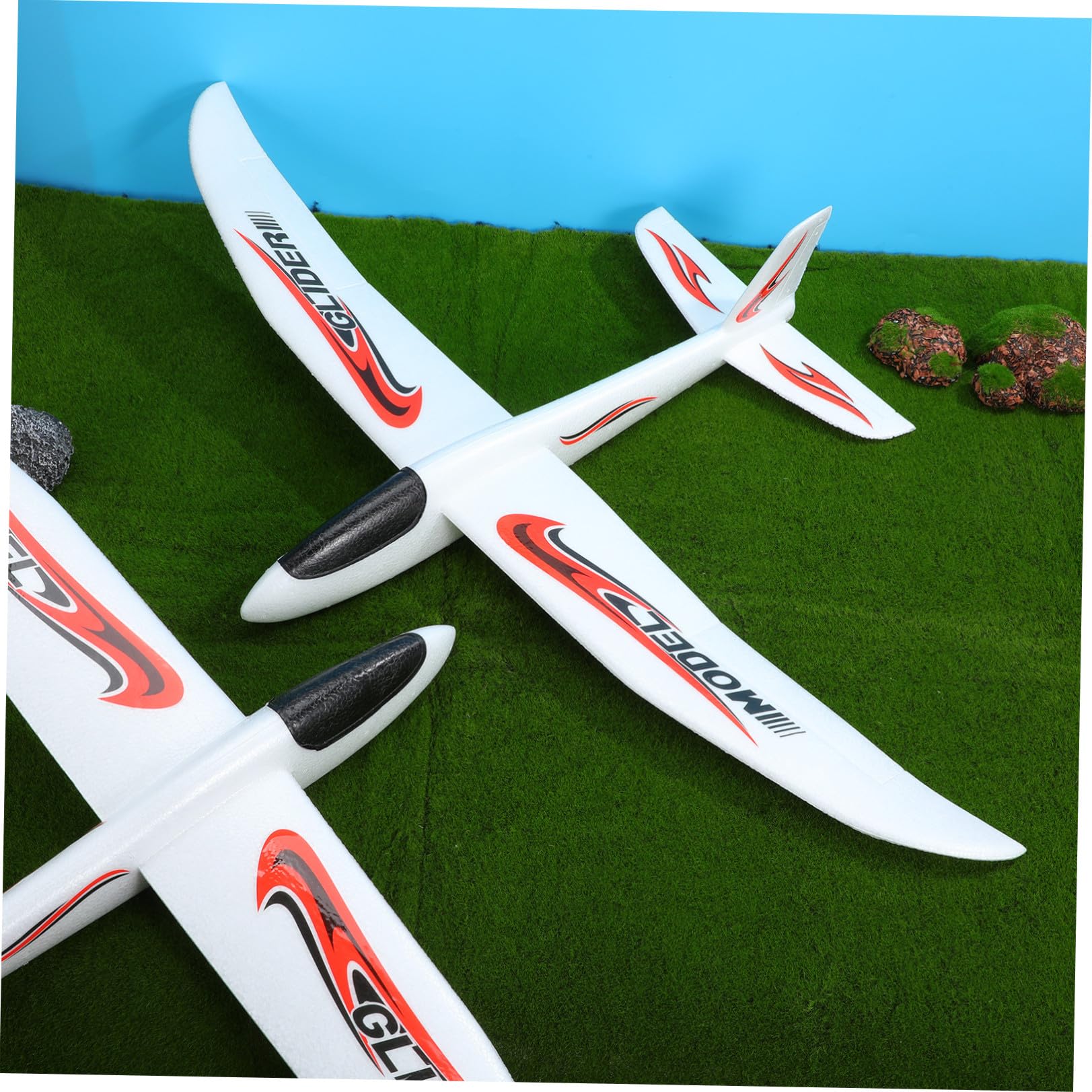 PATKAW Avión Lanzable de Espuma Epp 99cm 2 Piezas para Niños