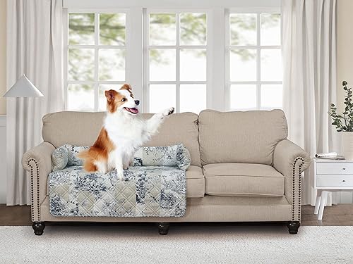 Miniatura 14 de Brilliant Sunshine Sofá cama de terciopelo sedoso de chocolate prémium para mascotas, antideslizante, impermeable, lavable, protector de sofá con