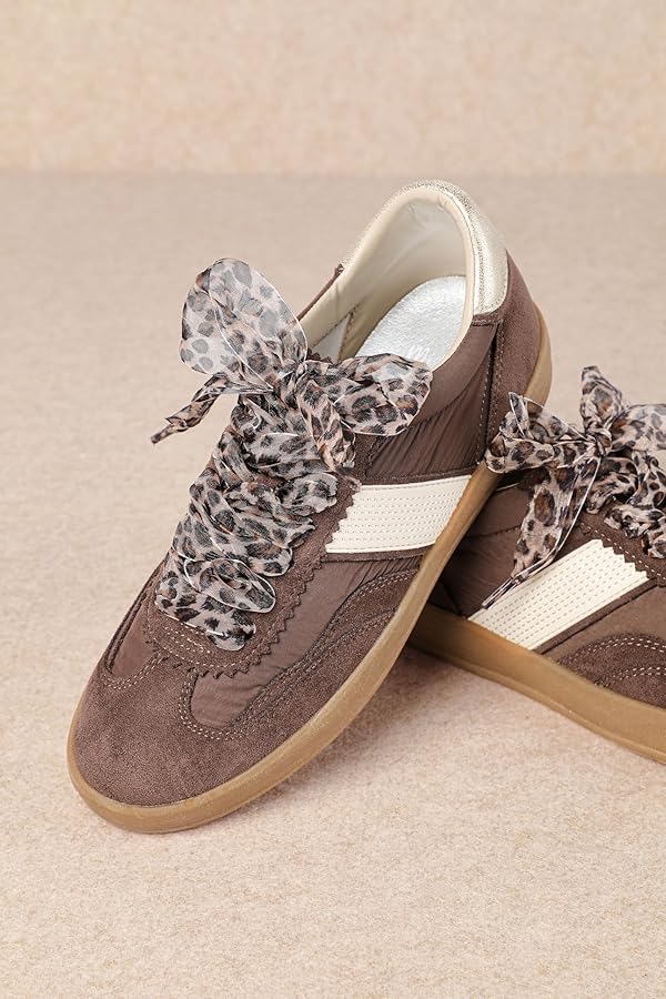 Amazon.com | Mi.iM Dixie Stripe GAT Sneakers(6, Coffee) | Fashion