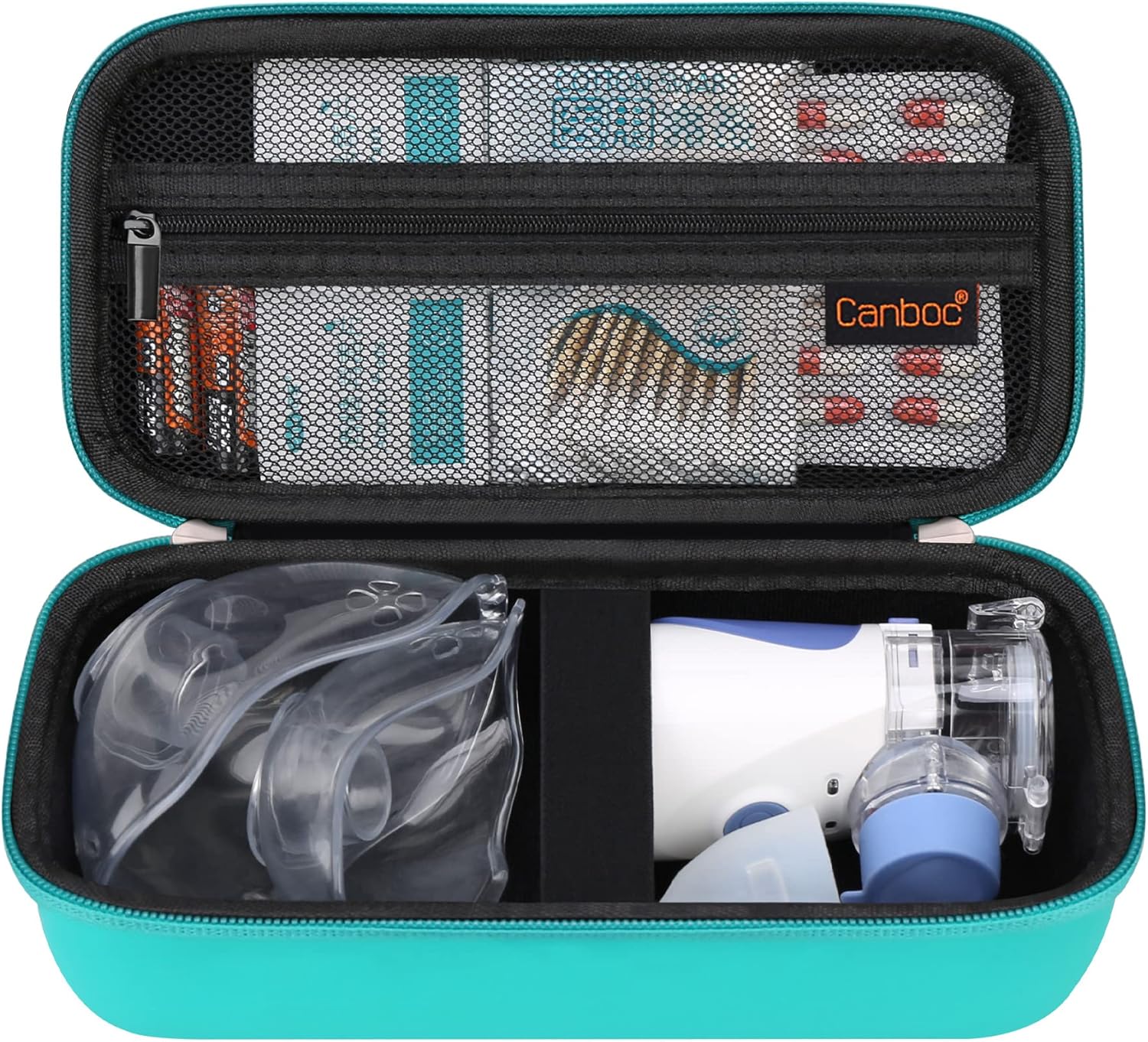 Canboc Hard Travel Case for Handheld Inhaler Nebulizer, Home