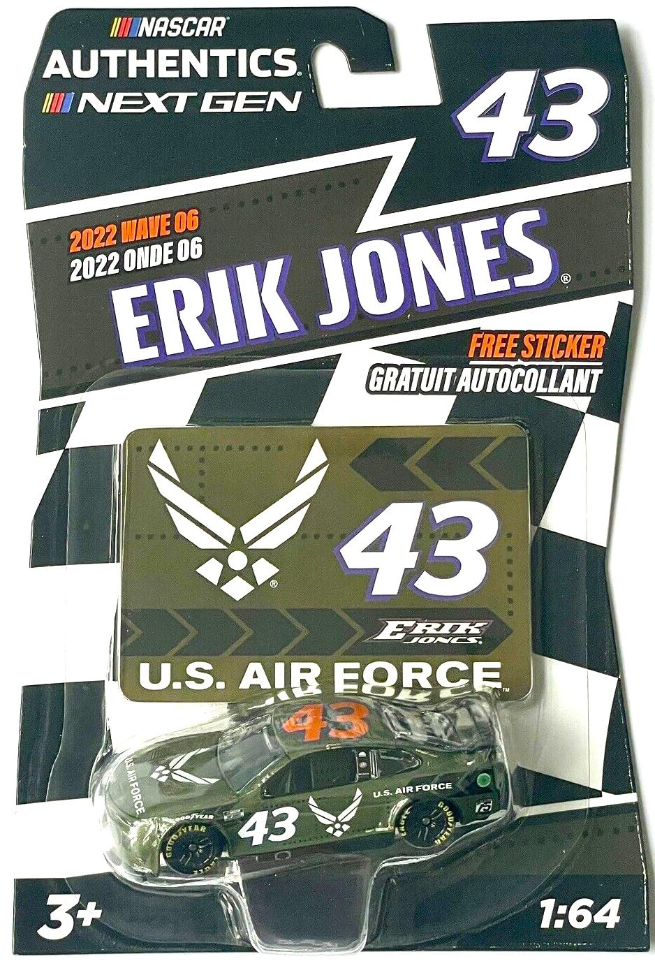 Amazon.com: Next Gen Nascar Authentics 1:64 Scale Free Sticker